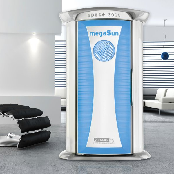 Solarium Tuba MegaSun Space z platformą wibracyjną w salonie PIK Szczecin